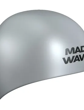 E-cap World Aquatics Approved Swimming Cap Silver One Size unisex - Madwave - FashionsVida