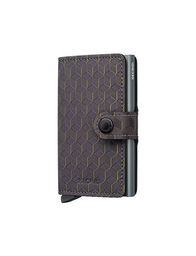 Geldbörse - Miniwallet Optical grey yellow gris
