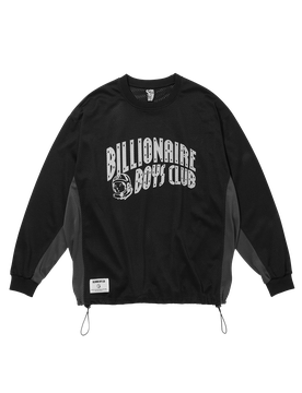 Arch Logo Mesh L/S Top - Black