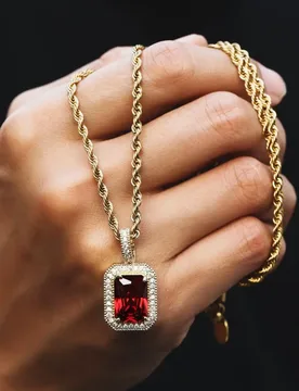 Hip Hop Square Pendant Necklaces for Men Boys,Sparking AAA CZ Stone Collars,Cool Rap Rock Punk Jewelry Gifts - Aliexpress - FashionsVida