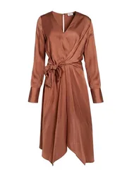 Midi-Kleid Damen Rostrot M,S,XS Damen