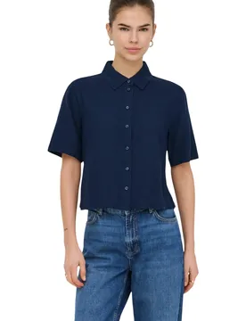 Only Damen Hemd Blau 513008