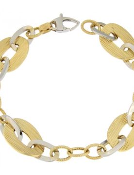 Bracciale Donna Oro Giallo Bianco GL100262