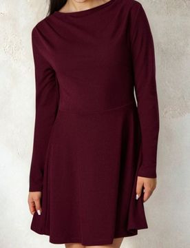 Vestito di felpa - bordeaux