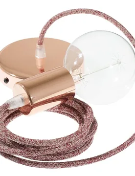 Cables Suspension Luminaire Rs83 2 M Diy Glittering Red / Copper One Size - Creative - FashionsVida