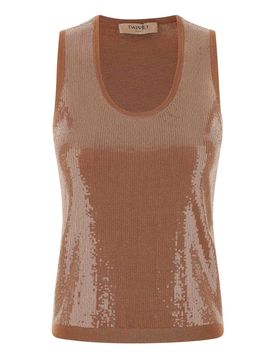 Twinset Top con paillettes