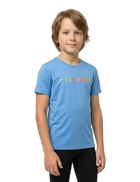 Rainbow Short Sleeve T-shirt Airforce Blue 128 cm - Head Racket - FashionsVida