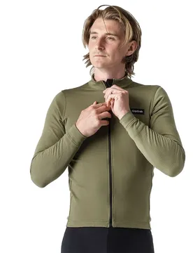 Maglia A Maniche Lunghe Explr Merinotech Olive Green