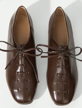 Zapatos planos con cordones casuales para mujer para la oficina y el transporte - Shein - FashionsVida