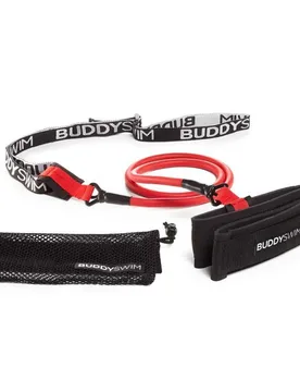 Speed Training Short Swim Belt Black / Red 1.2-3.6 m unisex - Buddyswim - FashionsVida