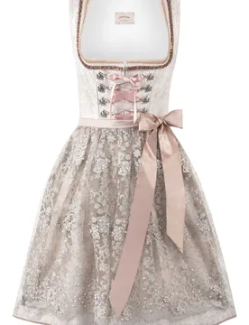Dirndl Evianne (taupe, Gr. 38) von Wiesnwuid für Damen, 100% Polyester - Stockerpoint - FashionsVida