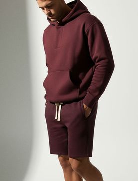 Shorts con coulisse - maroon