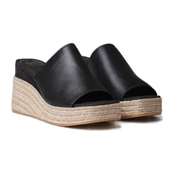 Sandali Con Zeppa In Esparto Marlene Black EU 42