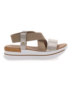 Sandali Beige Con Elastici e Platform Cafe' Cost 272045 38