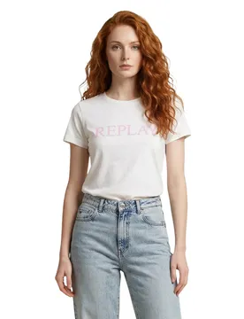 Replay Damen T-Shirt Weiß 512784