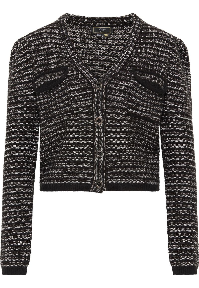 Faina Cárdigan negro / blanco