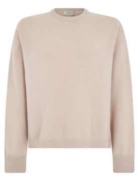 Sleek Cashmere Blend Crewneck Sweater