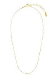 Fine Wave Chain Necklace - Gold
