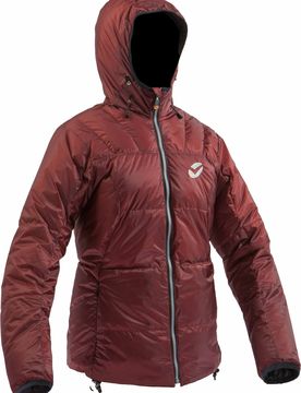Daunen-Skijacke Gonzo F Red Black für Damen Größe S Rot