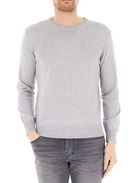 Maglia lana merino GRIGIO CHIARO L
