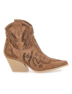 Stivaletti Camel Con Strass P590 37