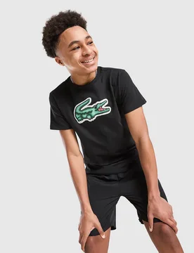 Maglia Large Logo Junior - Nero, nero nero Bambino taglia 10Y - Lacoste - FashionsVida