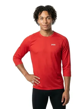 Maglia A Maniche 3/ Da Enduro Motion Air Prismane Red