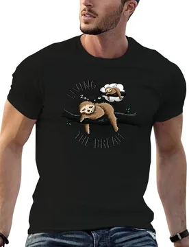 Living the Dream T-Shirt t shirt men 100% cotton luxury brand t shirt custom print man t shirt cotton T-shirt - Aliexpress - FashionsVida