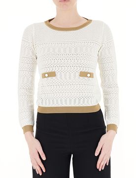 Maglia misto viscosa LIU JEANS BIANCO L