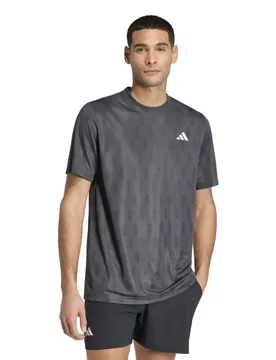 Club Graph Short Sleeve T-shirt Carbon/Black M - Adidas - FashionsVida