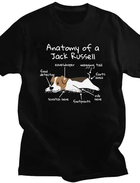 Mens Anatomy Of A Jack Russell Terrier T-shirt Short Sleeve Cotton Tshirt Summer Dog Owner Gift Tee Shirt Loose Fit Apparel - Aliexpress - FashionsVida