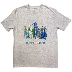Eternals Colour Block Characters T-Shirt - Grey - Size: 2XL