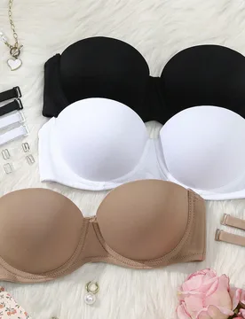 Sujetador con aros para mujer 3pcs/Set - Shein - FashionsVida
