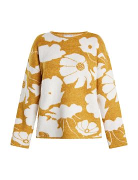Usha Jersey 'Lurea' curry / blanco