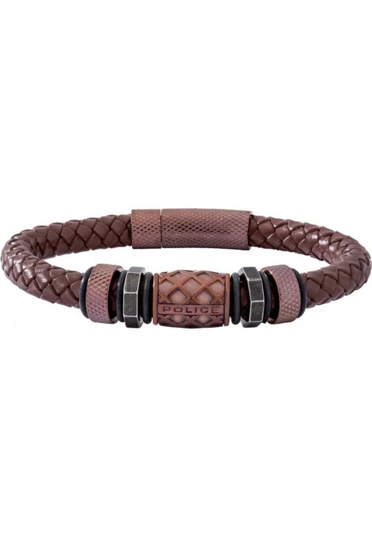 Pj26458blc-02 Mens Bracelet - Black - One Size - Police - FashionsVida