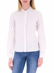 Camicia misto cotone LIU JEANS PANNA 38
