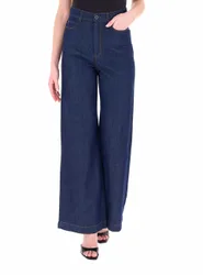 Jeans a palazzo BLU SCURO 36