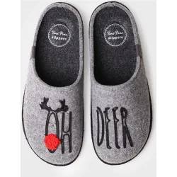 Zapatillas de casa de hombre abiertas de tejido
