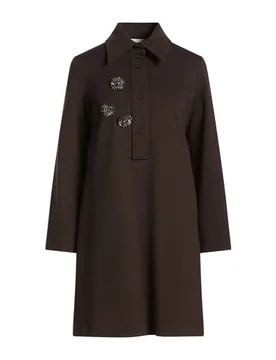 Mini-Kleid Damen Schokobraun 32,34,36,40 Damen - SHIRTAPORTER - FashionsVida