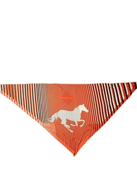Triangular H Au Galop Silk Scarf - Hermès - FashionsVida