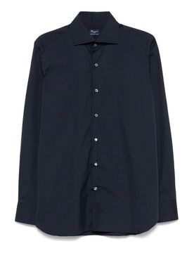 Camicia classica in cotone elasticizzato