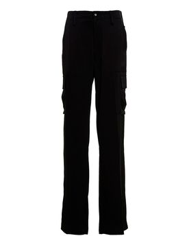 David Koma Pantaloni cargo in raso