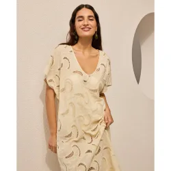 Vestido estampado con detalle en tirantes