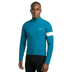Giacca Core Rain Teal Blue / White