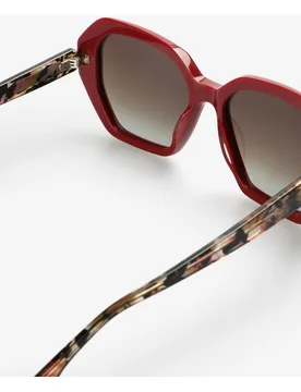 Gafas de sol de mujer de acetato con patillas animal print - Scalpers - FashionsVida