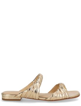 Metallic Goat Leather Flats