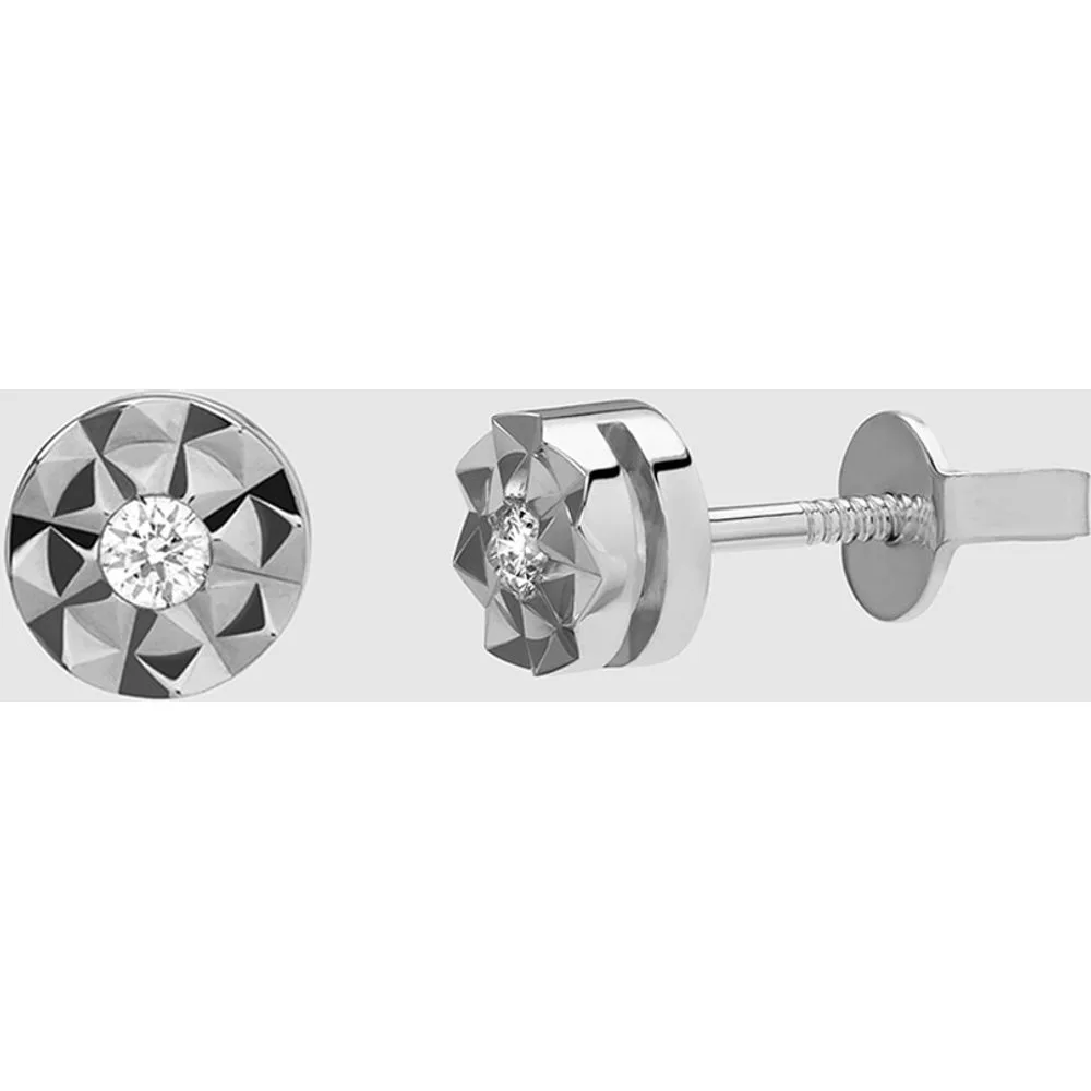 Pendientes Black & White de oro con diamantes - El Corte Inglés - FashionsVida
