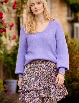 Women's Ditsy Floral Mini Skirt Size: 14 - Multicolor - Size: 14 - Joe browns - FashionsVida