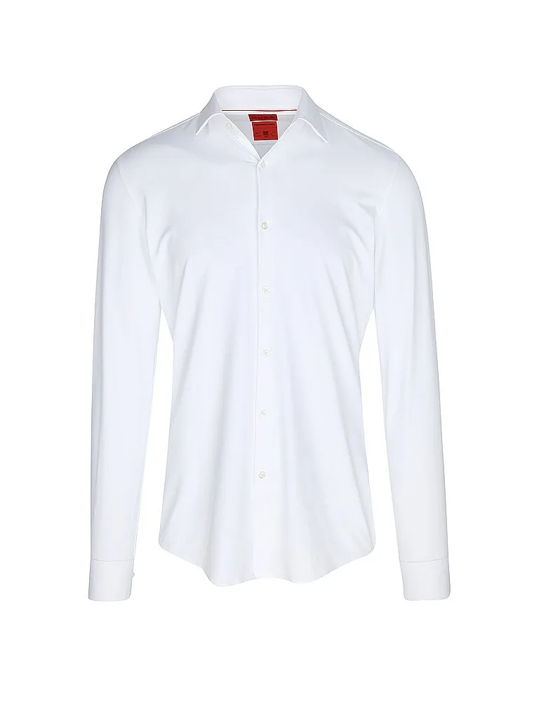 HUGO Jerseyhemd Slim Fit KENNO weiss 39 herren - Hugo Boss - FashionsVida