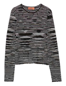 Maglione Girocollo In Misto Lana